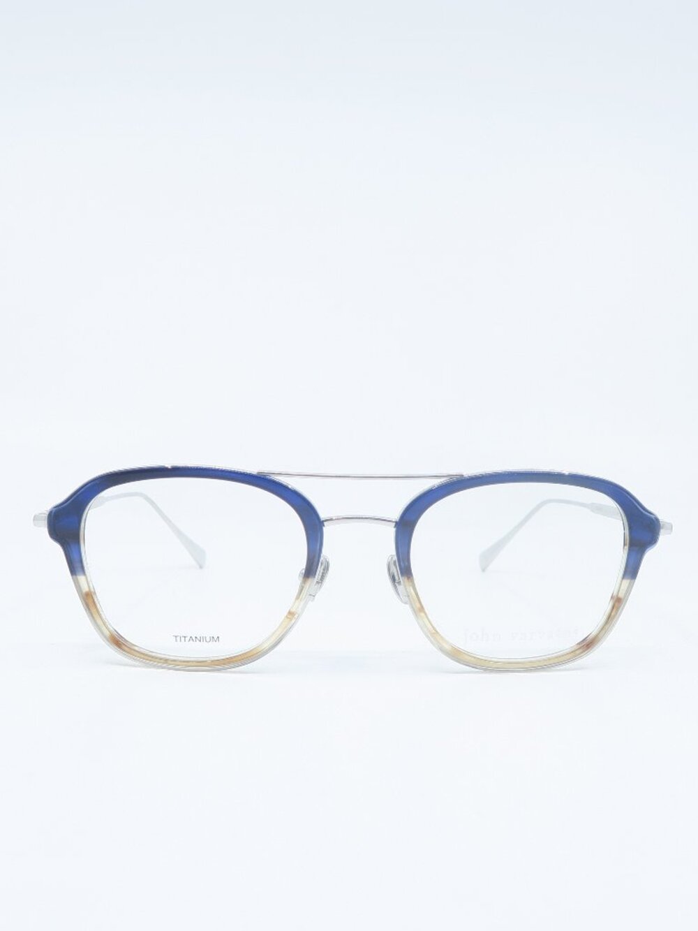 John Varvatos VJV429 Navy Gradient, New Aviator Men's Eyeglasses Frames.